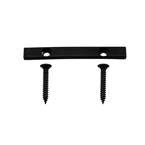 Musiclily Pro 45Mm Barra Abbassacorde In Ottone String Retainer Per Basso Elettrico 5 Corde, Nero