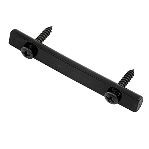 Musiclily Pro 48Mm Abbassacorde Barra In Ottone String Retainer Bar Per Ponte Tremolo Double Locking Floyd Rose, Nero