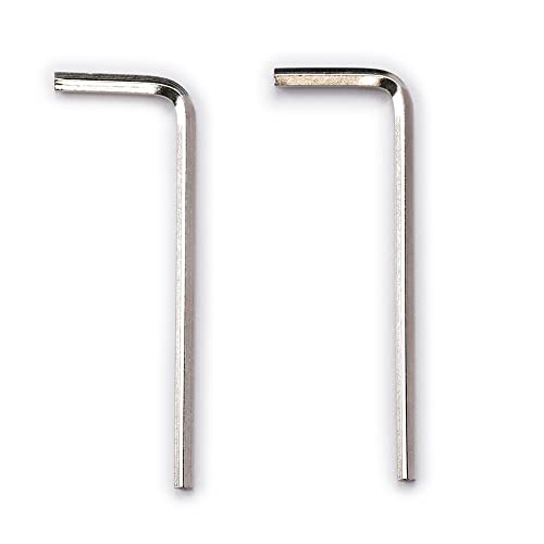 Musiclily Basic Metrico 2,5Mm Chiave A Brugola In Acciaio Per Viti Di Altezza Sella Ponte Tremolo Floyd Rose, Nichel (Set Di 2)