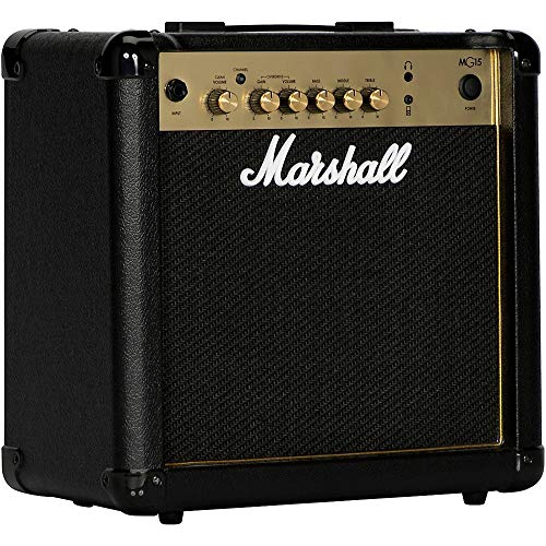Marshall Mg15G, Amplificatore Da Pratica Adatto Per Chitarra Elettrica, Nero E Oro