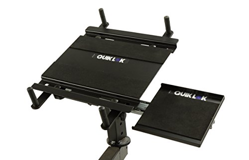 Quik Lok - Lph/Z Supporto Per Laptop, Supporti Laptop Seire "Z", Regolabile In Altezza, Angolazione Verticale E Orizzontale A 360°, Con Ripiano Per Il