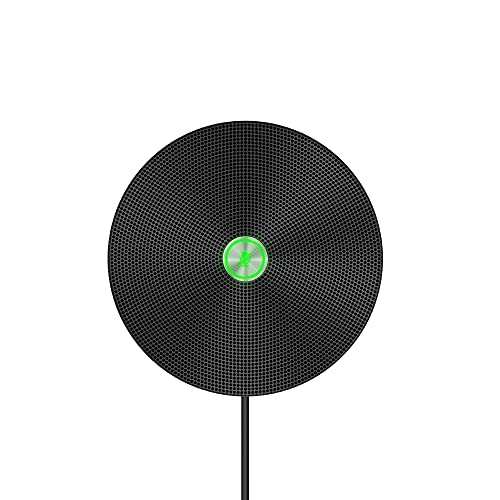 Matosio Powermic - Microfono Da Conferenza Telefonica A 360°, In Metallo, Con Cancellazione Dell'Eco E Del Rumore, Per Sala Riunioni O Ufficio Del Tel