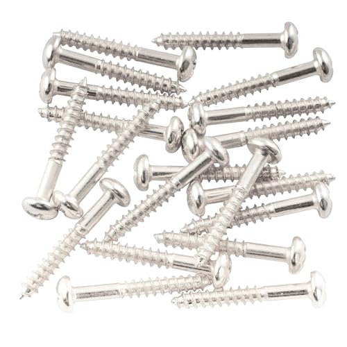 Musiclily 25Mm Tremolo Viti Ponte Per Chitarra Stile Strat, Cromo (20 Pezzi)