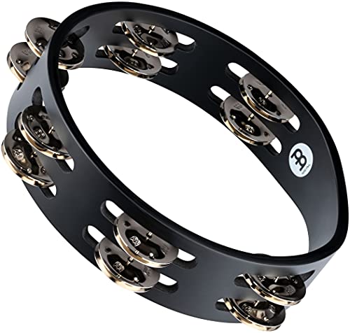 Meinl Percussion - Tamburello Compatto In Acciaio Nichelato Argentato (Cta2S-Bk)
