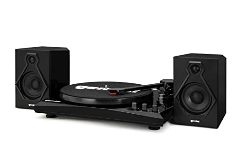 Gemini Sound Sistema Musicale Giradischi Stereo Gemini Tt-900Bb - Trasmissione A Cinghia - Ingresso Bluetooth - Altoparlanti Stereo Doppi Da 50 Watt -