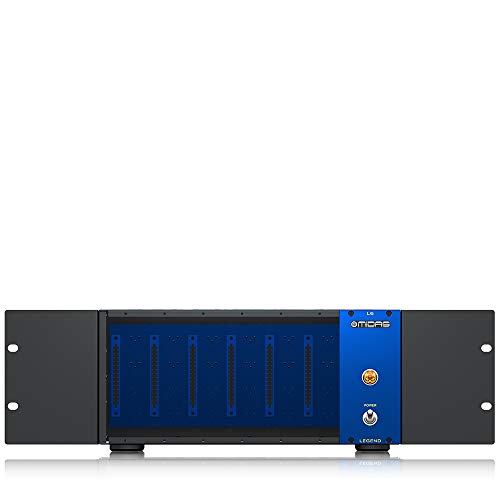 Midas Legend L6 Chassis Portatile Serie 500 Per 6 Moduli Con Routing Audio E Kit Di Montaggio Su Rack