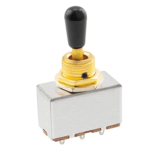 Musiclily Pro Selettore Scatoletta 3 Posizioni Toggle Switch Per Chitarra Elettrica, Dorato