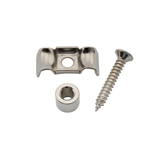Musiclily Pro 16Mm Vintage Stile Farfalla Abbassacorde In Acciaio Per Chitarra Elettrica Tipo Strato E Basso, Nickel
