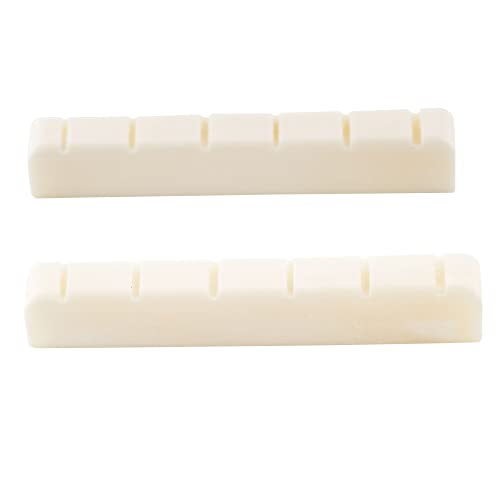 Musiclily Capotasto Osso Scanalato Per Chitarra Classica, Dj-03 52X6X9/8,5Mm (2 Pezzi)