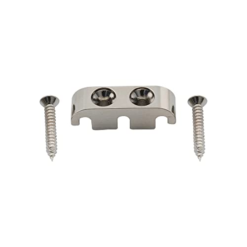Musiclily Pro 25Mm Abbassacorde Basso In Ottone String Guide Per Basso Elettrico 5 Corde, Nickel