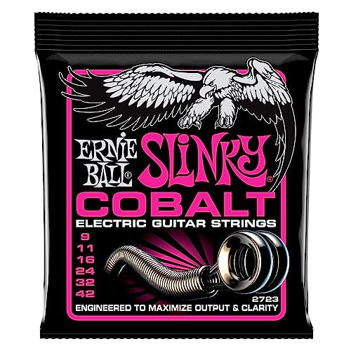 Ernie Ball, Super Slinky Cobalt, Corde Per Chitarra Elettrica, Diametro 9-42