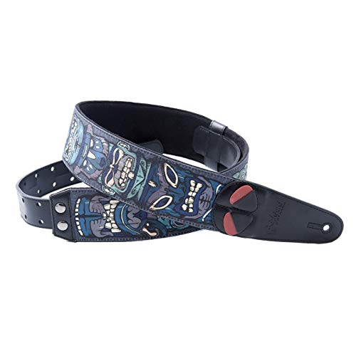 Righton! Straps Mojo Tiki Blue - Tracolle Per Chitarra