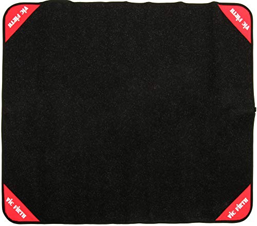 Vic Firth - Vicrug1 Deluxe - Tappeto Antiscivolo Per Batteria Con Custodia Con Vf Logo