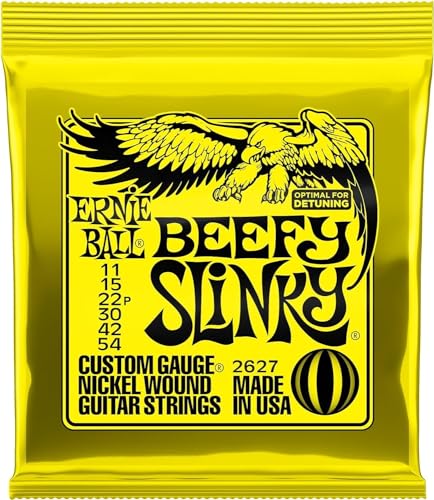 Ernie Ball, Beefy Slinky Nickel Wound, Corde Per Chitarra Elettrica, Diametro 11-54