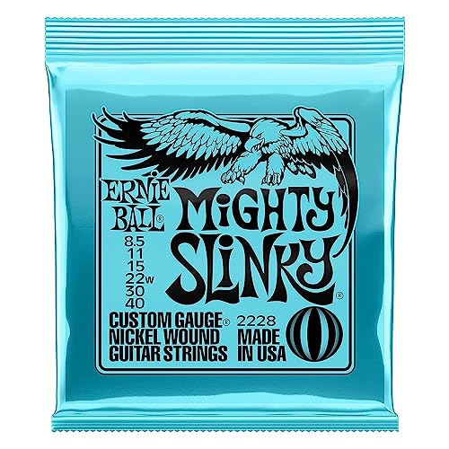 Ernie Ball, Mighty Slinky Nickelwound, Corde Per Chitarra Elettrica, Diametro 8,5-40