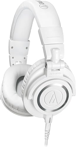 Audio-Technica M50Xwh Cuffie Monitor Professionali Bianco