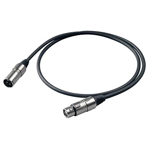 Proel Bulk250Lu15 - Cavo Professionale Bilanciato Per Microfono, Con Connessioni Presa Volante Cannon Xlr 3P Maschio A Spina Volante Cannon Xlr 3F Fem