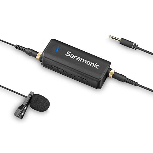 Saramonic - Kit Microfono Lavalier Lavmic, Per Fotocamere, Smartphone E Gopro, Nero