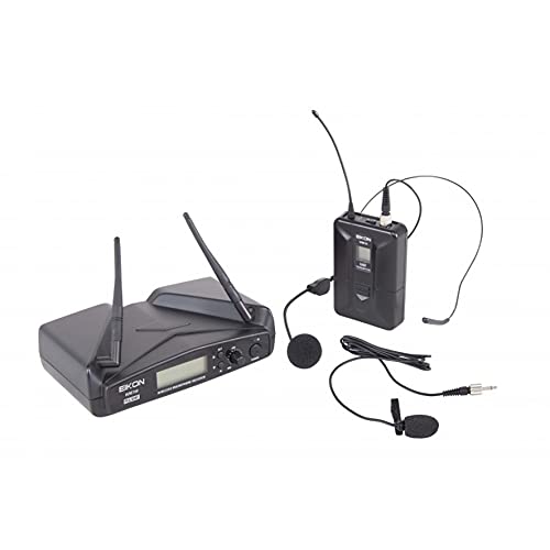 Proel Eikon Wm700H - Microfono Wireless Ad Archetto O Pulce Per Karaoke, Canto, Live E Presentazioni, Nero (Eikon Wm700H)