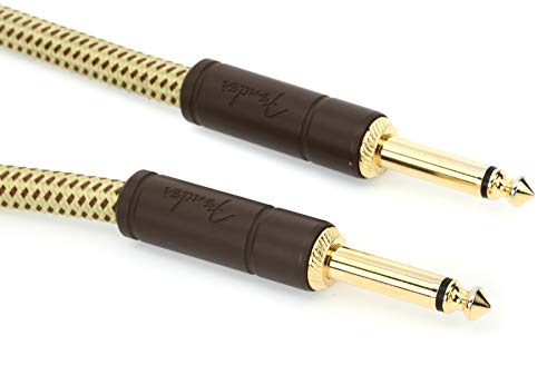 Cavo Per Strumenti Fender Deluxe Series - 3 M – Dritto/Dritto – Tweed, 10 Ft