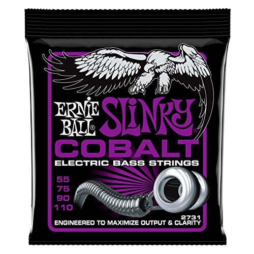 Ernie Ball, Power Slinky Cobalt, Corde Per Basso Elettrico, Diametro 55-110