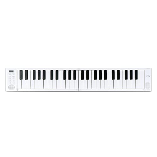 Carry-On Fp-49 Touch 49 Tasti Sensibili Al Tocco Bianco Pianoforte Digitale Portatile Pieghevole Di Blackstar Controller Midi Usb Con Batteria Ricaric