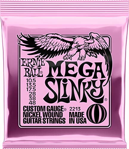 Ernie Ball, Mega Slinky Nickel Wound, Corde Per Chitarra Elettrica, Diametro 10,5-48