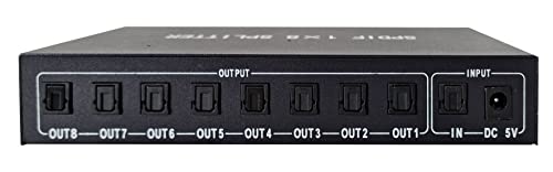 Splitter Toslink 8 Uscite