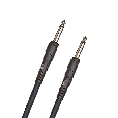 D'Addario Cavo Per Chitarra - Da 1/4 Di Pollice Maschio A 1/4 Di Pollice Maschio - Serie Classica - 15 Piedi/4,57 Metri - Estremità Diritte - 1 Confez