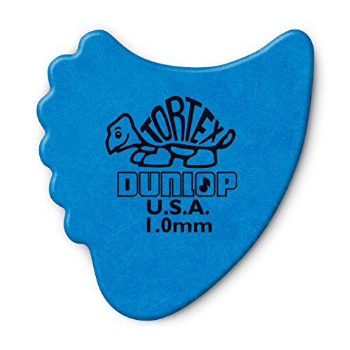 Dunlop Tortex Fin Pick.50 Mm 1.0Mm Blue