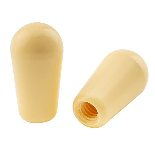 Musiclily Pro Metrica Pomello Copri Selettore 3 Posizioni Lp Switch Tips Per Chitarra Elettrica Epiphone Les Paul, Crema (Set Di 2)