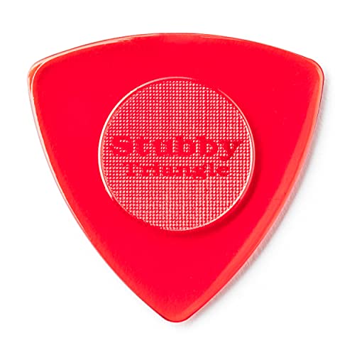 6 Jim Dunlop Stubby 1,5 Mm Triangolo Plettri - Player'S Pack Da 6 Plettri 1.50 Mm Colore Rosso