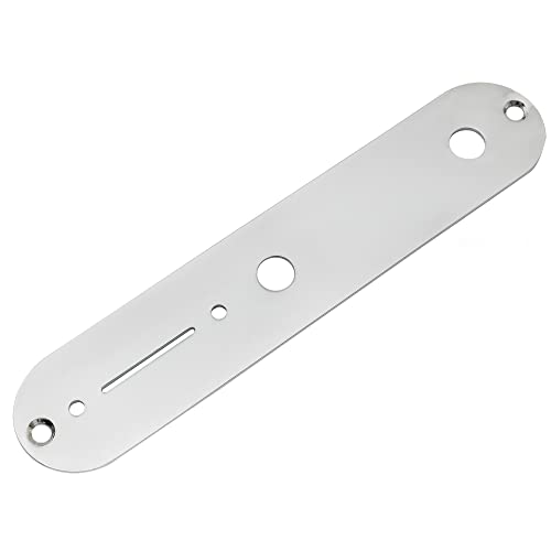 Musiclily Pro 32Mm Acciaio Piastra Attacco Manico Control Plate Per Chitarra Elettrica Tipo Tele, Cromato