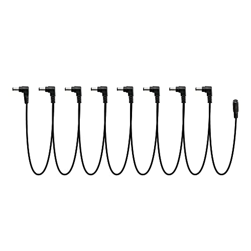 Musiclily Pro Cavo Di Alimentazione Adattatore Splitter Jack Dc 9V Con Cavo Daisy Chain A 8 Vie Per Pedali Effetto