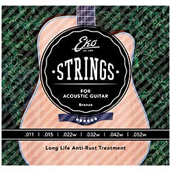 Eko Guitars - Corde Chitarra Acustica Bronze 11-52 Light Medium Set/6
