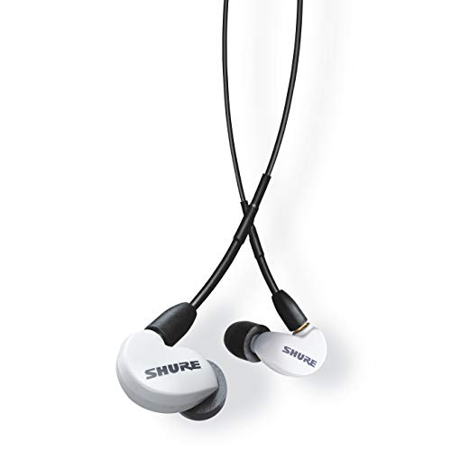 Shure Aonic 215 Auricolari Sound Isolating Cablati, Suono Trasparente, Driver Singolo, Vestibilità In-Ear Confortevole, Cavo Staccabile, Compatibili C