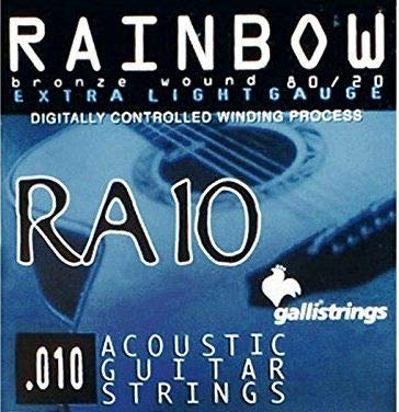 Galli Ra10 Rainbow 80/20 Bronze Wound, Extra Light