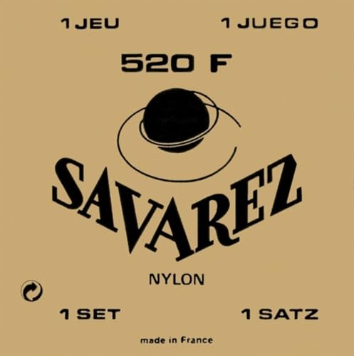 Savarez 520 F High Tension G3W - Set Di Corde Per Chitarra, Colore: Rosso