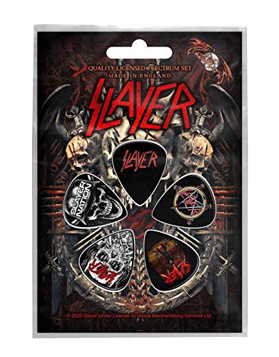 Slayer Demonic Plectrum 5 Pack Plettro Per Chitarra Nero 10X14.5Cm