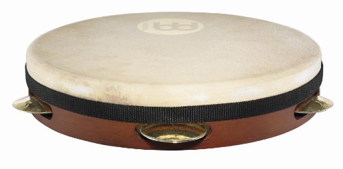 Meinl Percussion Pa10Ab-M - Pandeiro, Diametro: 25,40 Cm (10''), Colore: Marrone (African Brown)