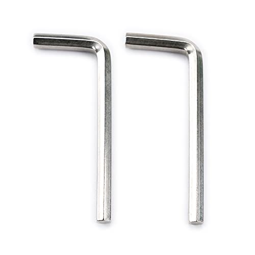 Musiclily Basic Metrico 4,0Mm Chiave A Brugola In Acciaio Per Epiphone Truss Rod, Nichel (Set Di 2)