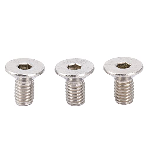 Musiclily Pro Metrico M5X10Mm Viti A Testa Svasata Con Esagono Cavo In Acciaio Inossidabile Per Floyd Rose Locking Tremolo Block (Set Di 3)
