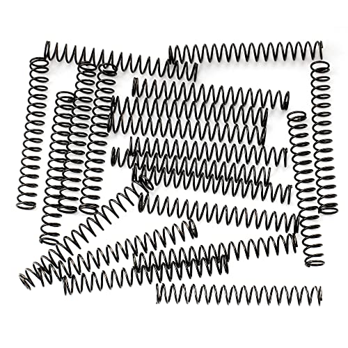 Musiclily Pro 4,5X35Mm Molle In Acciaio Per Sellette Chitarra Elettrica Basso, Nero (Set Di 20)