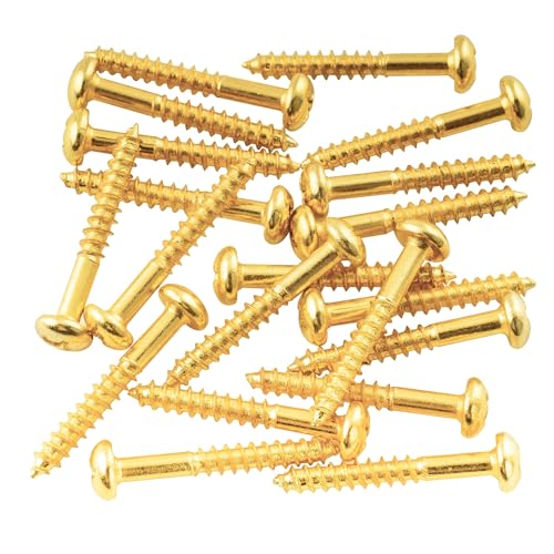 Musiclily 25Mm Tremolo Viti Ponte Per Chitarra Stile Strat, Oro (20 Pezzi)