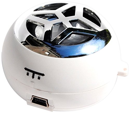 Hi-Fun Hi-Bomb - Micro Speaker Con Batteria Ricaricabile Per Ipod E Mp3 - Bianco