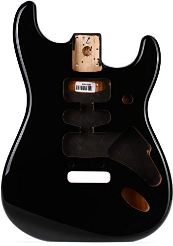 Fender® »Deluxe Series Stratocaster® Alder Body - Hsh Routing« Corpo Della Chitarra - Ontano - Colore: Nero