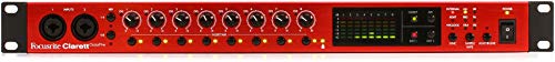 Focusrite Clarett Octopre Con 8 Pres Microfono Abilitato All'Aria E 8 Ingressi Analogici, 8 Canali A 24 Bit/192 Khz A-D/D-A, Rosso
