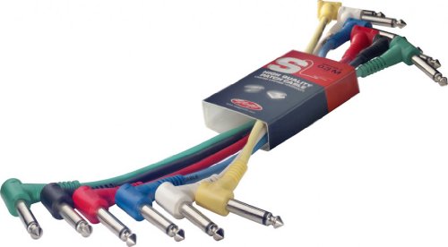 Stagg Spc015L E Cavi S Serie Patch Mono Angolari, Set Di 6, 0.15M