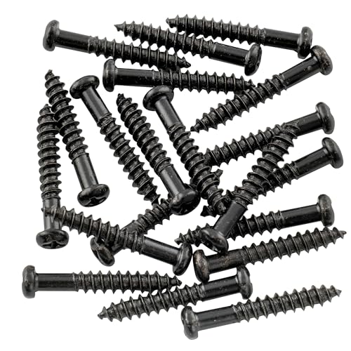 Musiclily 25Mm Tremolo Viti Ponte Per Chitarra Stile Strat, Nero (20 Pezzi)
