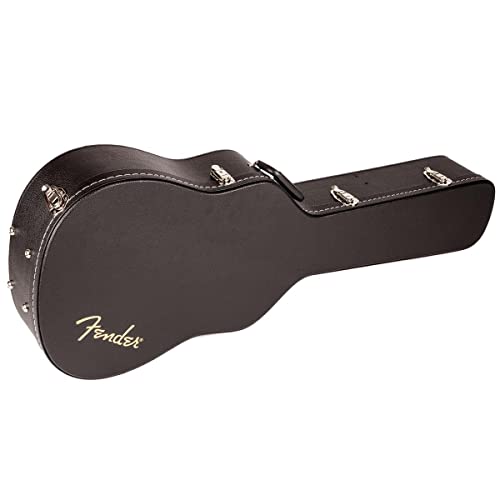 Fender Flat-Top Dreadnought Acoustic Guitar Case Custodia In Legno Per Chitarra Acustica - Colore Nero